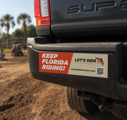 Let's Ride Project Bumper Sticker Donation
