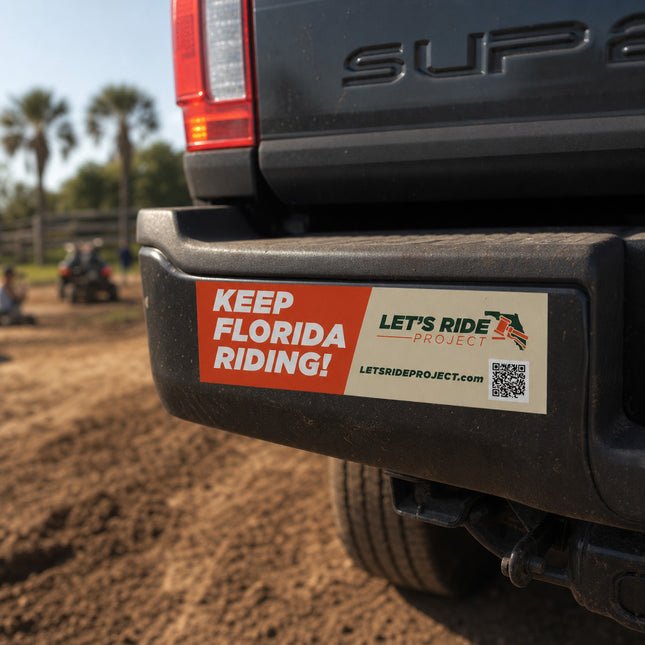 Let's Ride Project Bumper Sticker Donation