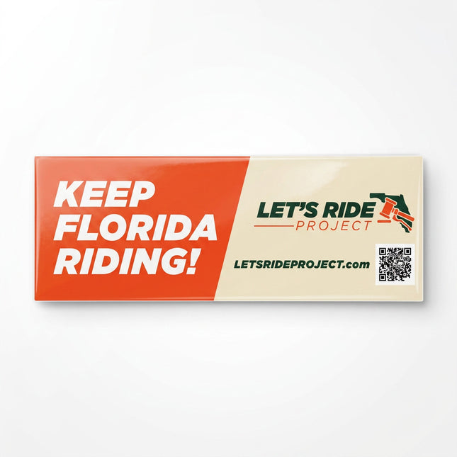 Let's Ride Project Bumper Sticker Donation